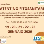 Patentino fitosanitario, ultimi giorni per iscriversi al corso online